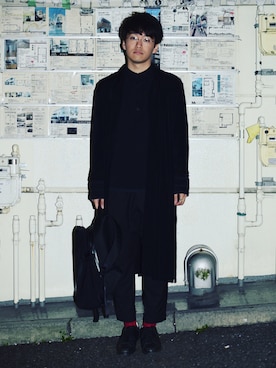 「原宿」｜「アイテム（その他アウター）」を使った、touchさん（メンズ・178cm）の秋コーディネート
