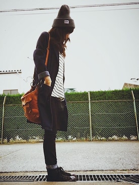 「キャメルバッグ」｜yuki *さん（レディース・153cm）の秋コーディネート