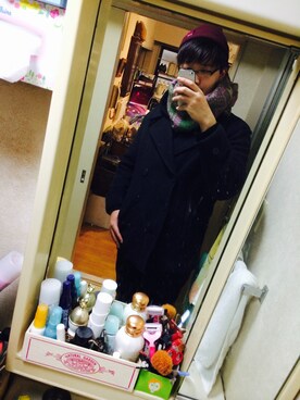 「アイテム（ピーコート）」を使った、♘Shun Maruyama♞さん（メンズ・178cm・10代）の秋コーディネート