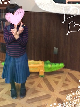 「OSHKOSH（オシュコシュ）のアイテム（パンプス）」を使った、saburoumaruさん（キッズ・110cm）の秋コーディネート