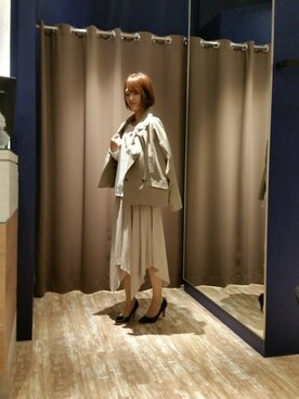 「HVC」｜「アイテム（スカート）」を使った、HVCあまがさきキューズモール店さん（レディース・160cm）の春コーディネート