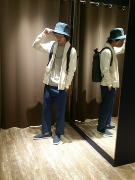 「GGD（ジージーディー）のアイテム（パンツ）」を使った、HVCあまがさきキューズモール店さん（メンズ・172cm）の春コーディネート