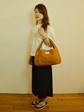 「BAG'n'NOUN（バッグンナウン）のアイテム」を使った、オールオーディナリーズさん（レディース・158cm）の夏コーディネート