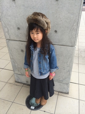 「Marc by Marc Jacobs（マークバイマークジェイコブス）のアイテム（腕時計）」を使った、swさん（キッズ・110cm）の秋コーディネート