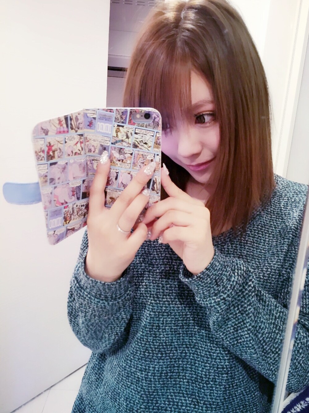 「グリーン、ワンピース、楽チンコーデ」｜「GRLのアイテム（ワンピース、グリーン系）」を使った、はるちゃんさん（レディース・160cm）の冬コーディネートの1枚目の写真