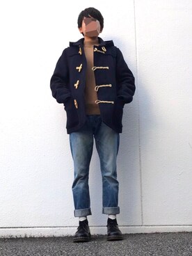 「Right-on（ライトオン）のアイテム（ダッフルコート）」を使った、Naoto さん（メンズ・164cm）の冬コーディネート
