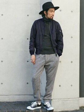 hanadaさん（メンズ・177cm）の秋コーディネート