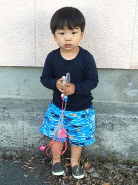 「joha（ヨハ）のアイテム」を使った、しゅうしゅうさん（キッズ・80cm）の夏コーディネート