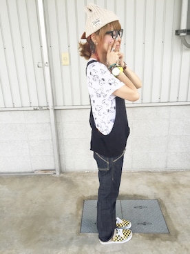 「monaural（モノラル）のアイテム」を使った、SHIshaMOmo☆さん（レディース・159cm）の夏コーディネート