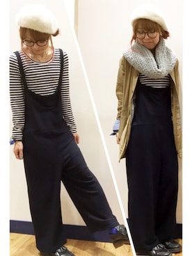 「タッセルローファー」｜「アイテム（ステンカラーコート）」を使った、SHIshaMOmo☆さん（レディース・158cm）の秋コーディネート