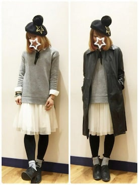 「ユナイテッドアローズ」｜「アイテム（福袋/福箱）」を使った、SHIshaMOmo☆さん（レディース・158cm）の冬コーディネート