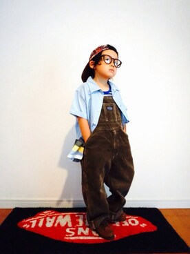 「ドラフトGAP」｜「アイテム（モカシン/デッキシューズ）」を使った、リトさん（キッズ・100cm）の夏コーディネート
