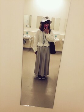 「BACKS（バックス）のアイテム（帽子）」を使った、沙季さん（レディース・156cm）の春コーディネート