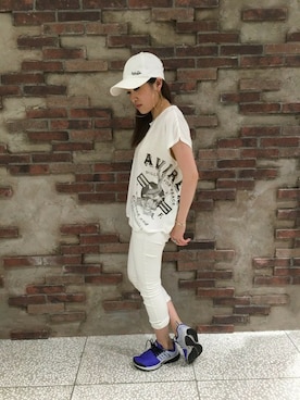 「白コーデ」｜Yukieさん（レディース・156cm）の春コーディネート