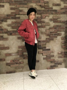 「ラフスタイル」｜「アイテム（MA-1）」を使った、Yukieさん（レディース・156cm）の夏コーディネート