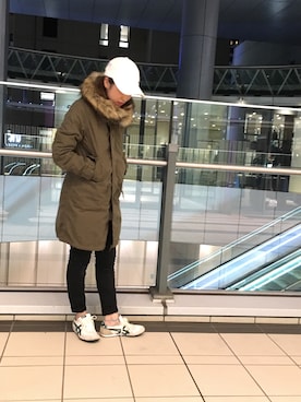 「アイテム（モッズコート）」を使った、Yukieさん（レディース・156cm）の秋コーディネート