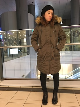 「AVIREX（アヴィレックス）のアイテム（ブーツ）」を使った、Yukieさん（レディース・156cm）の秋コーディネート