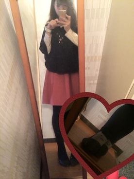 「Right-on（ライトオン）のアイテム（ポンチョ）」を使った、shihoさん（レディース・160cm）の秋コーディネート
