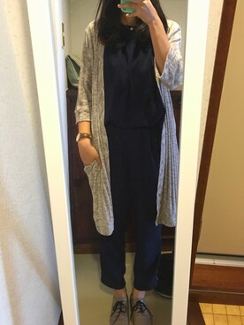 「A part by（アパートバイ）のアイテム（オールインワン・サロペット）」を使った、machicoさん（レディース・158cm）の夏コーディネート