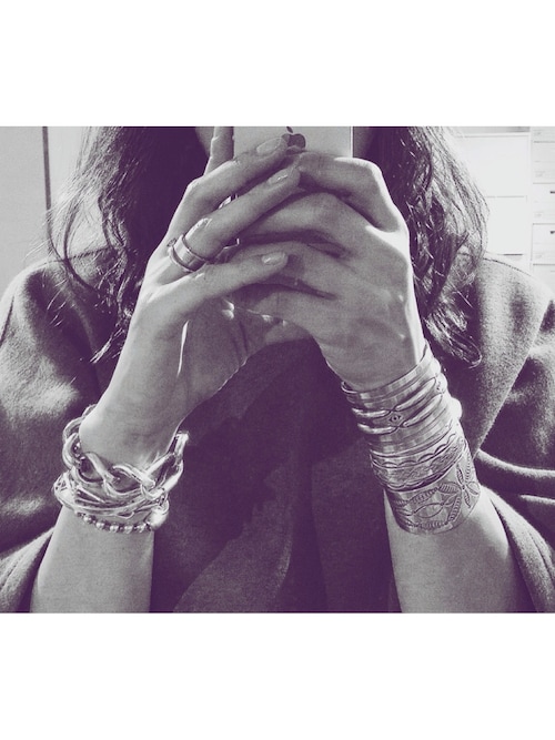 安全ピン ダイヤモンド チェーン ブレスレット L メンズ レディース