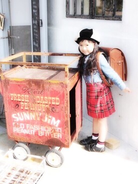 「おめかしコーデ」｜mieuxさん（キッズ・110cm）の春コーディネート