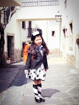 「おめかしコーデ」｜mieuxさん（キッズ・110cm）の春コーディネート