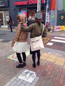 「TOMMY Hers（トミー ハーズ）のアイテム（ノーカラージャケット）」を使った、midoさん（レディース・158cm）の春コーディネート