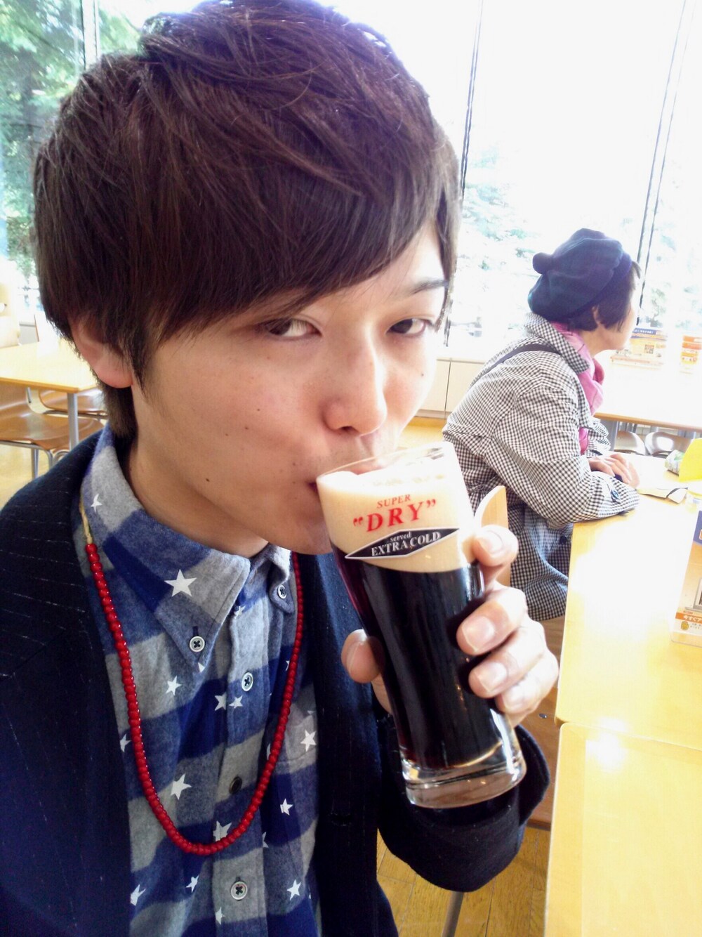 「goro'sのアイテム（ネックレス、レッド系）」を使った、ユースケさん（メンズ・168cm）の春コーディネートの1枚目の写真