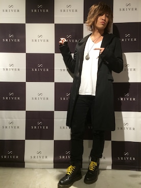 「SRIVER」｜「アイテム（ブーツ）」を使った、KENさん（メンズ・171cm）の秋コーディネート
