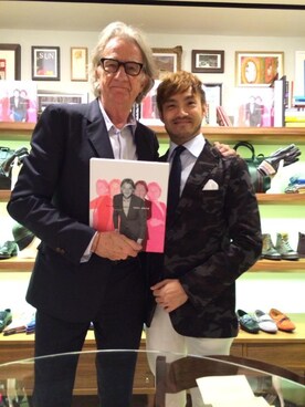 「COMME CA COLLECTION（コムサ・コレクション）のアイテム（ジャケット/アウター）」を使った、David Wongさん（メンズ・173cm）の夏コーディネート
