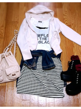 「厚底」｜ゆさん（レディース・161cm）の夏コーディネート