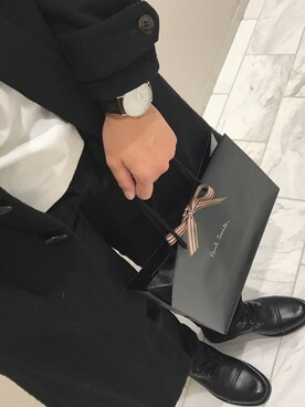 「アイテム（チェスターコート）」を使った、はるさん（メンズ・169cm・10代）の秋コーディネート