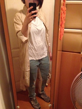 「INITIALS（イニシャルズ）のアイテム（ジャケット/アウター）」を使った、KEniXさん（レディース・163cm）の夏コーディネート