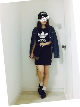「earth music&ecology（アースミュージックアンドエコロジー）のアイテム（クラッチバッグ）」を使った、もんさん（レディース・146cm）の秋コーディネート