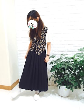 「アイテム（アナログ腕時計）」を使った、ちぃさん（レディース・158cm）の夏コーディネート