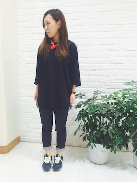 「AS KNOW AS plus（アズノゥアズプラス）のアイテム（財布/小物）」を使った、ちぃさん（レディース・158cm）の夏コーディネート