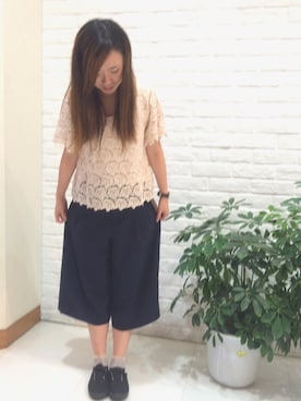 「無印良品（ムジルシリョウヒン）のアイテム（スニーカー）」を使った、ちぃさん（レディース・158cm）の夏コーディネート