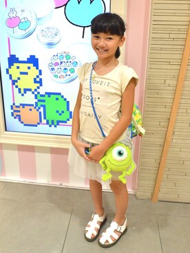 Miyuさん(キッズ・129cm)の夏コーディネート