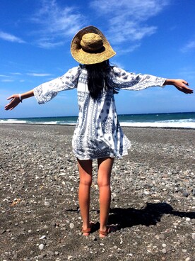 「Something Borrowed（サムシングボロウド）のアイテム」を使った、Esean 🔺さん（レディース・162cm）の夏コーディネート