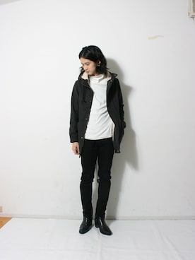 「WEGO（ウィゴー）のアイテム（モッズコート）」を使った、fukusima613さん（メンズ・175cm）の冬コーディネート