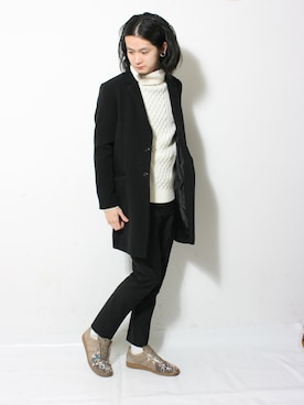 「アイテム（ソックス/靴下、その他）」を使った、fukusima613さん（メンズ・175cm）の冬コーディネート