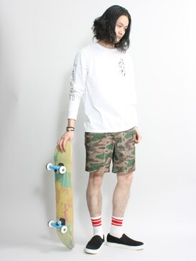 「WEGO（ウィゴー）のアイテム（スニーカー）」を使った、fukusima613さん（メンズ・175cm）の冬コーディネート