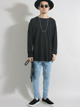 「WEGO（ウィゴー）のアイテム（スニーカー）」を使った、fukusima613さん（メンズ・175cm）の冬コーディネート