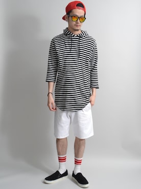 「アイテム（ソックス/靴下、その他）」を使った、fukusima613さん（メンズ・175cm）の春コーディネート