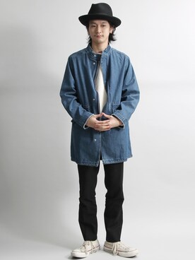 「WEGO（ウィゴー）のアイテム（モッズコート）」を使った、fukusima613さん（メンズ・175cm）の冬コーディネート