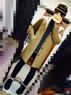 「コーデュロイキャップ」｜ たみおさん（メンズ・170cm）の冬コーディネート
