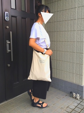 「Right-on（ライトオン）のアイテム」を使った、UKIさん（レディース・155cm）の夏コーディネート