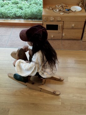 「バルーンスリーブ」｜Hilocoさん（キッズ・100cm）の秋コーディネート