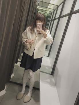 「nesessaire（ネセセア）のアイテム（ジャケット/アウター）」を使った、midoriさん（レディース・168cm）の秋コーディネート
