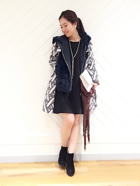 「Viflan（ヴィフラン）のアイテム」を使った、doudou_ebiさん（レディース・166cm）の秋コーディネート